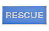 Heat-Applied RESCUE Reflective Badge Back photo
