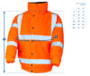 Orange Hi Vis Padded Bomber Jacket EN20471 & RIS-3279-TOM photo