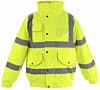 Yellow Hi Vis Padded Bomber Jacket: Fabric, Flame Retardant & Antistatic photo