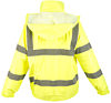 Yellow Mesh Hi Vis Bomber Jacket EN20471 photo