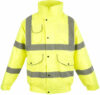 Yellow Mesh Hi Vis Bomber Jacket EN20471 photo