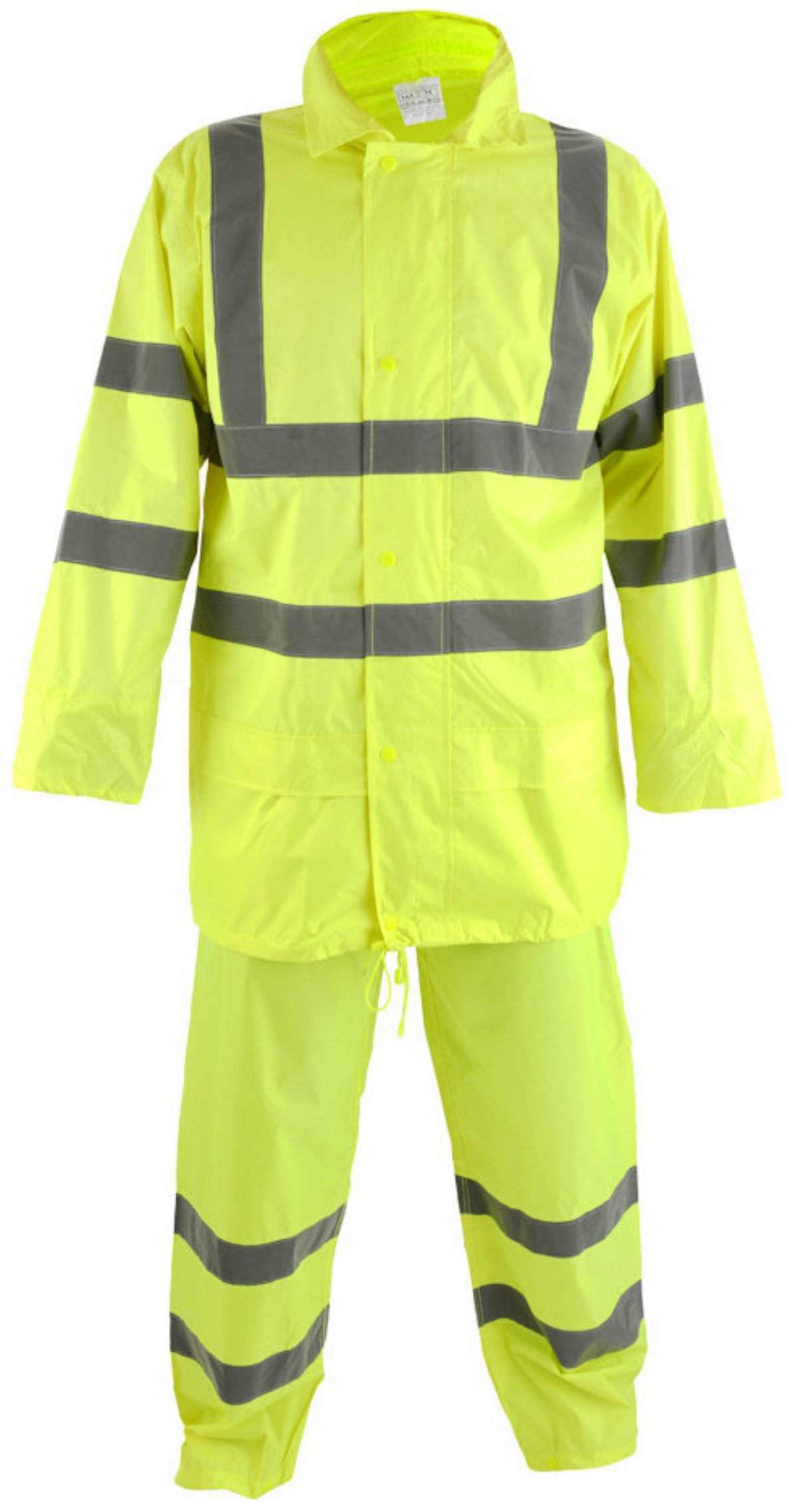 HiViz Yellow Rain Suit PPE Delivered Ltd